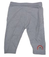 Svetlomodré pletené nohavice s dúhou Nutmeg