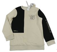 Nové - Béžovo-čierna mikina s medvídkem Pudsey George