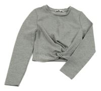 Sivé trblietavé crop tričko George