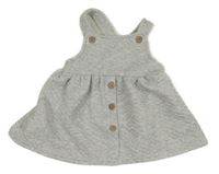 Svetlosivá tepláková na traká sukňa