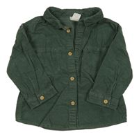 Khaki menšestrová košeľa H&M