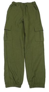 Khaki cargo ľahké nohavice Shein