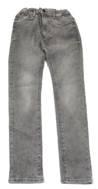 Šedé elastické skinny rifle C&A