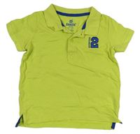 Svetlozelené polo tričko s číslemLupilu
