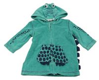 Zelený froté župan s kapucí - dinosaurus Mothercare