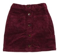 Vínová menšestrová prepínaci sukňa