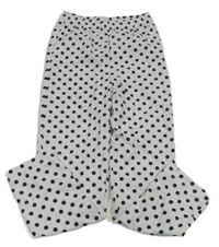 Biele bodkovaná é ľahké tepláky