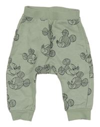 Svetlozelené tepláky s Mickeym H&M