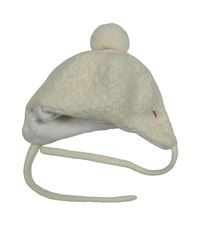 Smetanová vlněná funkční čepice s bambulí Reima