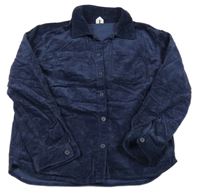 Tmavomodrá manšestrová košile 