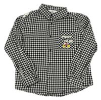 Černo-bílá kostkovaná košile s Mickem H&M