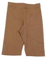 Hnedé elastické kraťasy H&M