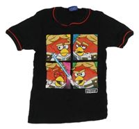 Čierne tričko s Angry birds