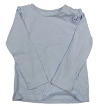 Světlemodré triko s volánky Nutmeg 