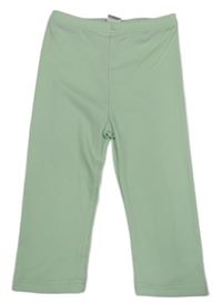 Svetlozelené rebrované capri legíny Shein