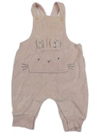 Světlerůžové sametové lacláče s králíčkem Next