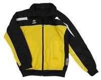 Čierno-žltá prepínaci športová mikina s logom a rolákom Masita