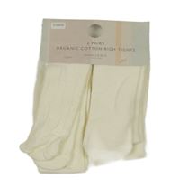 Nové - 2x - Smotanové pančuchy John Lewis