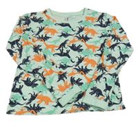 Svetlozelené tričko s dinosaurami Dopodopo