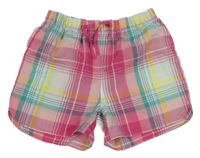 Barevné kostkované plátěné kraťasy GAP