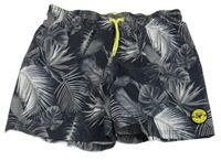 Antracitové plážové kraťasy s listami H&M