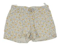 Biele kvetované kraťasy C&A