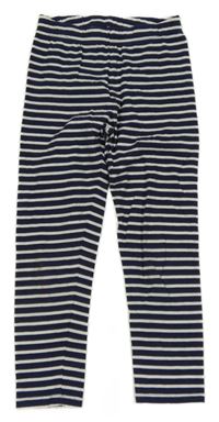 Tmavomodro-biele pruhované legíny John Lewis