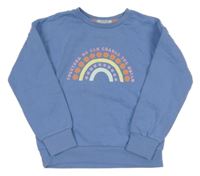 Modrá mikina s dúhou Primark
