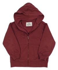 Tmavorůžová propínací mikina s kapucí M&S