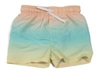 Oranžovo-zeleno-žluté šusťákové kraťasy H&M