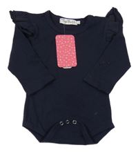 Nové - Tmavomodré body s volánky 
