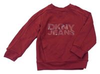 Červená mikina s logem z. DKNY