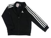Černá propínací sportovní mikina Adidas