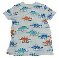 Bílé tričko s dinosaury M&S