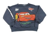 Tmavomodrošedá oversize mikina s Cars ZARA