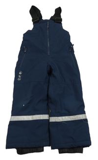 Tmavomodré šusťákové zimní laclové oteplovačky C&A