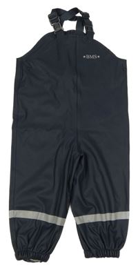 Tmavomodré nepromokavé laclové kalhoty BMS