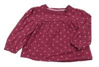 Vínové bodkovaná é tričko Nutmeg