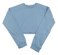 Svetlomodrá crop mikina Arshiner