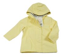 Žlutá nepromokavá jarní bunda s kapucí F&F