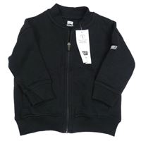 Nové - černá propínací teplá mikina s nášivkou F&F