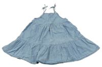 Svetlomodré ľahké rifľové letné šaty KIABI