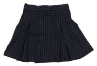 Tmavomodro-biela pruhovaná sukňa ZARA