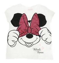 Bílé tričko s Minnie Tu