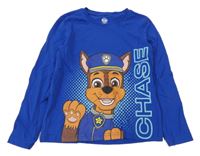 Safírové triko s PAW PATROL - Chase nickelodeon