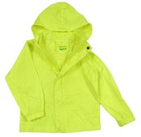 Neonově žlutá šusťáková nepromokavá funkční bunda s kapucí Mountain Warehouse
