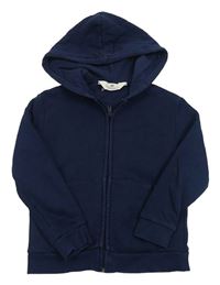 Tmavomodrá prepínaci mikina s kapucňou H&M