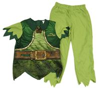 Kostým - 2set - Zelené tričko s opaskem + kalhoty - Peter Pan Disney