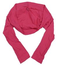 Tmavoružové bavlnené bolerko