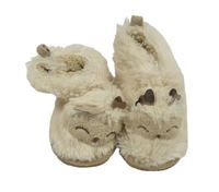 Svetlobéžové chlpaté zateplené cápačky s čumáky vel. 19